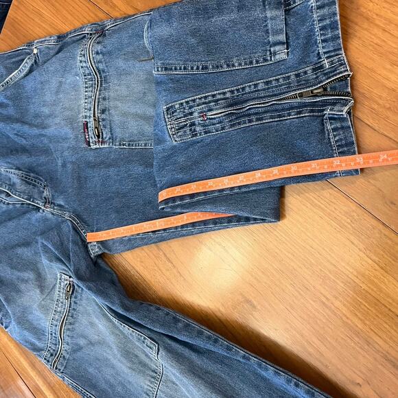 Willie Esco Duns Jeans 40 x 33 Fur Cargo Utility Baggy Loose 90s Y2K Street - Picture 11 of 16